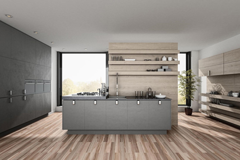 Excellent Grey middle cooking space