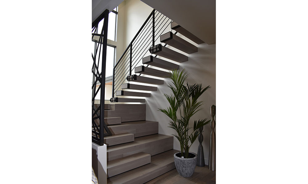 Impressive loft conversion staircase 