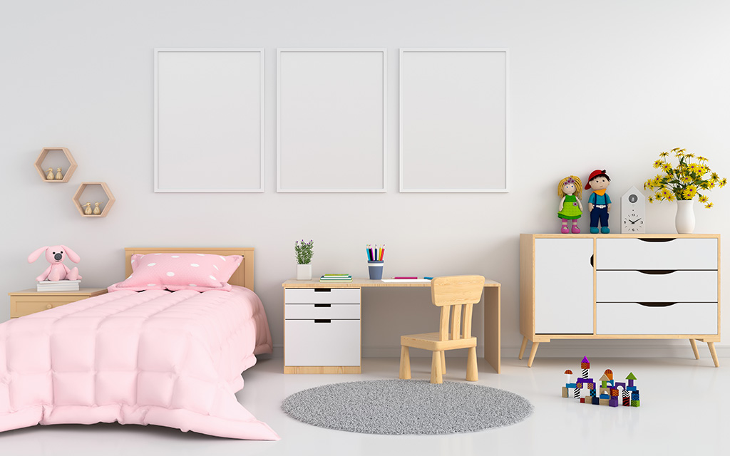 Inspiring Kids room design in White